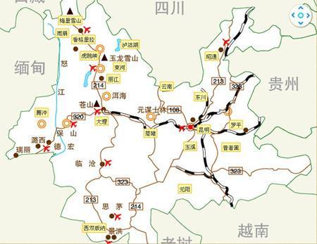 2024年云南旅游地图全图，云南旅游线路地图全图攻略  第2张